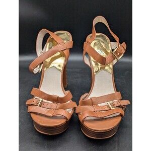MICHAEL by Michael Kors Heels Gold Shoes Grace Women's Size 10M